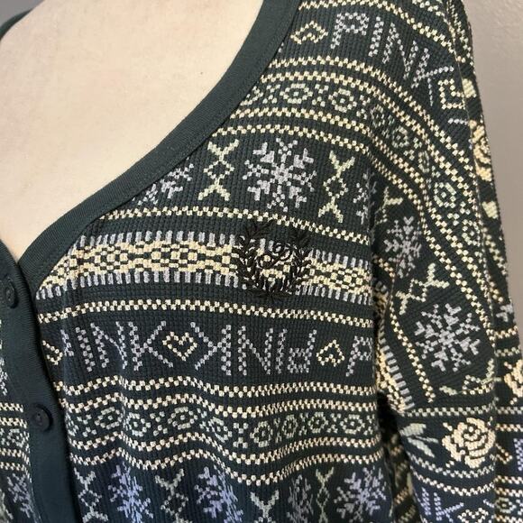 NWT Victoria’s Secret PINK Green Button-Up Cardigan Sweater Small - Picture 3 of 6